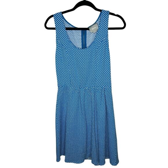 Anthropologie Maeve Caldera Blue Sleeveless Dress Stretch Zipper Size M Medium - Picture 1 of 12